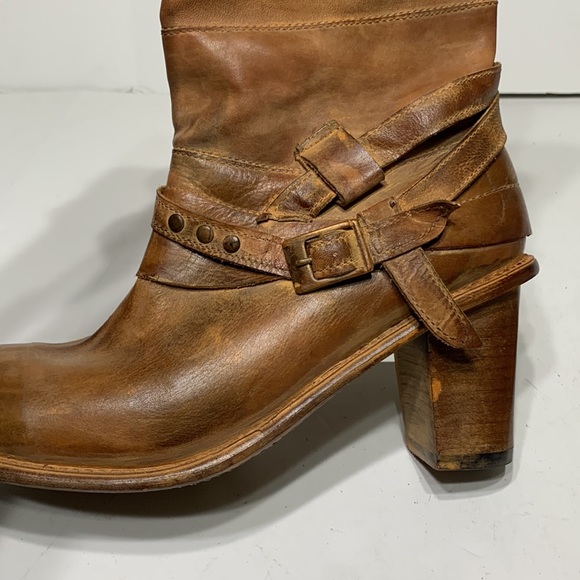 Bed Stu boot golden tan distressed wrapped - Picture 4 of 16